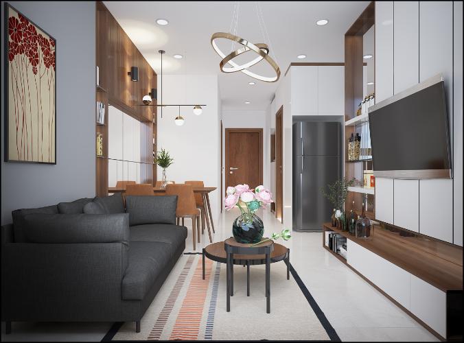 Nhà mẫu Bcons Garden Căn hộ Bcons Garden ban công hướng Đông đón gió.