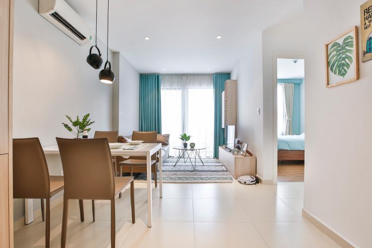 Phòng Khách Căn hộ M-One Nam Sài Gòn 2 phòng ngủ tầng cao T2 full nội thất