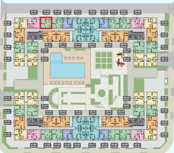 Bản vẽ dự án Boulevard Bán căn hộ Boulevard nhìn về khu Phú Mỹ Hưng, vị trí vàng của Quận 7