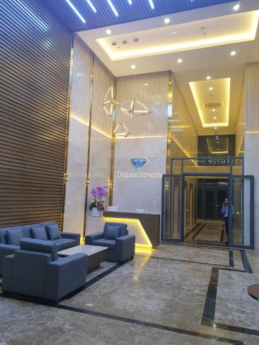 Sảnh Diamond Riverside, Quận 8 Căn hộ Diamond Riverside tầng trung, view công viên ven sông.