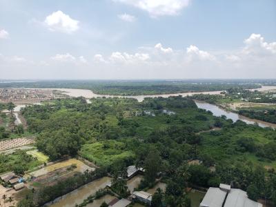 View Vinhomes Grand Park Quận 9 Căn hộ view sông tắc Vinhomes Grand Park tầng cao.