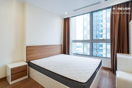 Phòng ngủ căn hộ VINHOMES CENTRAL PARK Cho Thuê căn hộ Vinhomes Central Park 1PN, đầy đủ nội thất, ban công Đông Bắc
