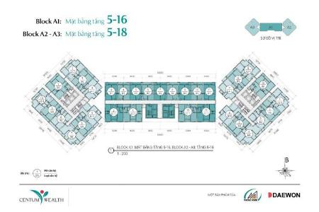 Layout Centum Wealth Quận 9 Căn hộ Centum Wealth cửa chính hướng Nam, nội thất cơ bản.