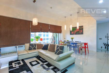 Phòng Khách Căn hộ The Estella 2 phòng ngủ tầng trung tháp 4A thiết kế đẹp, trẻ trung