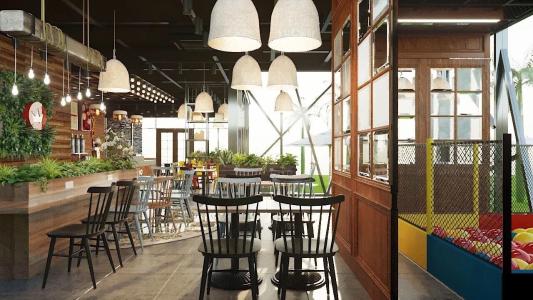 Không gian shop-house Masteri An Phú Shop-house Masteri An Phú diện tích 182m2, bàn giao nội thất cơ bản.