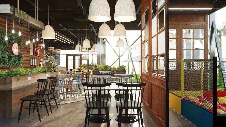 Không gian shop-house Masteri An Phú Shop-house Masteri An Phú diện tích 182m2, bàn giao nội thất cơ bản.