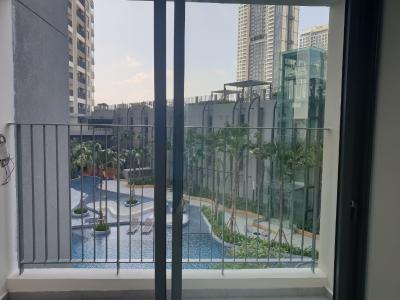 Cho thuê Officetel Masteri An Phú 1PN, tầng thấp, diện tích 34.7m2, nội thất cơ bản, view nội khu