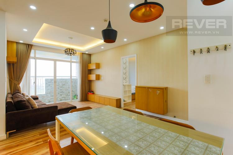 Phòng Khách Căn hộ tầng cao chung cư Bình Khánh thiết kế đẹp, đầy đủ tiện nghi