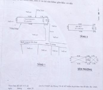 Nhà phố đường Huỳnh Tấn Phát, Quận 7 Nhà phố hướng Nam diện tích đất 56m2, sổ hồng bàn giao ngay.