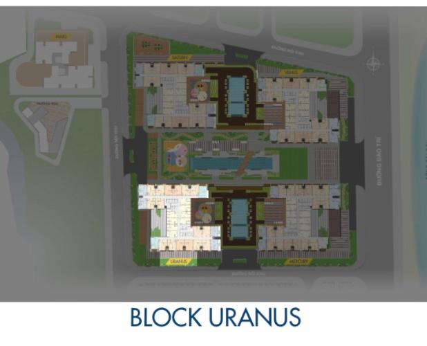 Block Uranus Căn hộ tầng trung Q7 Saigon Riverside nội thất cơ bản.