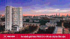 So sánh chi tiết giá bán dự án Precia với các dự án lân cận