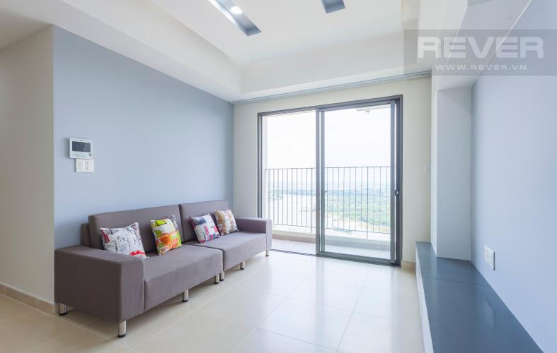 Sofa phòng khách Căn hộ Masteri Thảo Điền tầng cao T4B 3 phòng ngủ, nội thất tinh tế