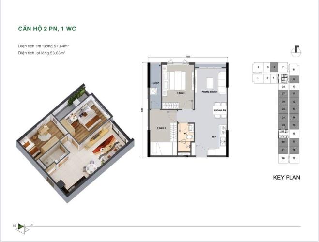 Layout Picity High Park, Quận 12 Căn hộ Picity High Park view thoáng mát, nội thất cơ bản.