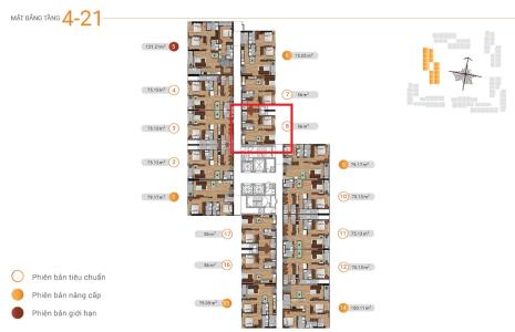 Layout Akari City Căn hộ Akari City tầng 20 bàn giao nội thất cơ bản