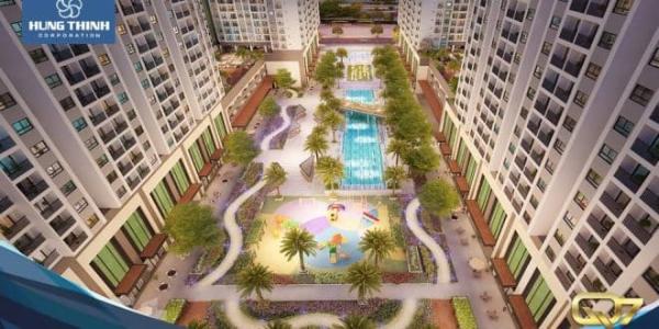 Nội khu căn hộ Q7 Saigon Riverside Bán căn hộ Q7 Saigon Riverside, ban công hướng Tây, nội thất cơ bản.