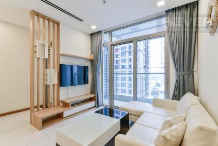 Phong Khach Bán căn hộ Vinhomes Central Park 2PN, diện tích 72m2, đầy đủ nội thất, view sông và công viên