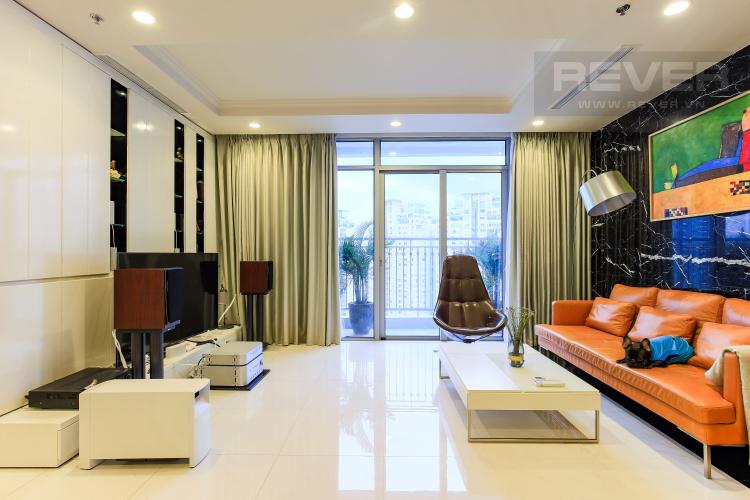 Phòng khách Căn góc Vinhomes Central Park tầng cao Central 3 view sông