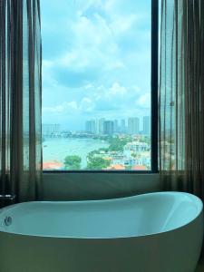 căn hộ D'Edge Thảo Điền Cho thuê căn hộ góc 3 phòng ngủ D'Edge Thảo Điền, nội thất cơ bản