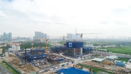 Toàn cảnh công trường xây dựng dự án Empire City Thủ Thiêm