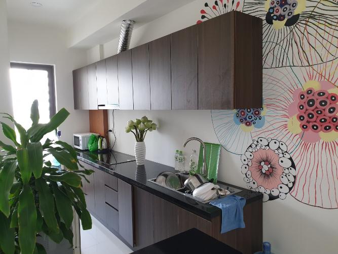 bếp căn hộ The Sun Căn hộ The Sun Avenue tầng trung, nội thất cơ bản, 3 phòng ngủ.