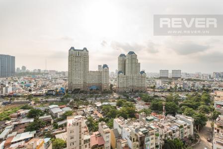 View Officetel Vinhomes Central Park 1 phòng ngủ tầng trung C3 hướng Tây