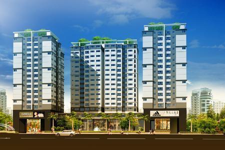 Chung cư Đất Phương Nam, Bình Thạnh Căn hộ chung cư Đất Phương Nam sàn lót gỗ sang trọng, view thành phố.