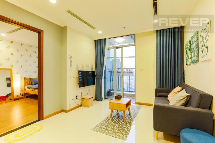 Phòng Khách Căn hộ Vinhomes Central Park trung tầng Landmark 3 thiết kế hiện đại, sang trọng