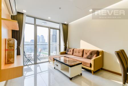 Phòng khách Căn hộ Vinhomes Central Park 2 phòng ngủ tầng trung P7 full nội thất