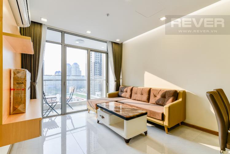 Phòng khách Căn hộ Vinhomes Central Park 2 phòng ngủ tầng trung P7 full nội thất