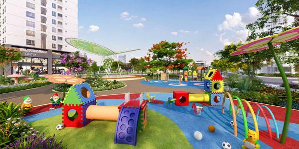 Công viên dự án Boulevard Bán căn hộ Boulevard nhìn về khu Phú Mỹ Hưng, vị trí vàng của Quận 7