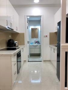 phòng bếp căn hộ sài gòn mia Bán căn hộ Saigon Mia tầng thấp, diện tích 58m2, đầy đủ nội thất