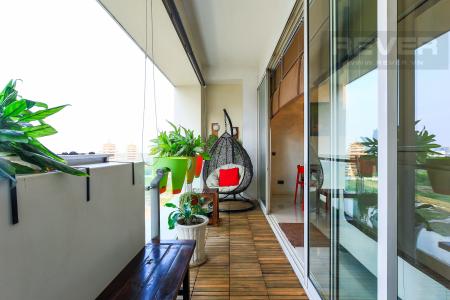 Ban Công Căn hộ The Estella 2 phòng ngủ tầng trung tháp 4A thiết kế đẹp, trẻ trung