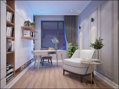 Nhà mẫu Bcons Garden Căn hộ Bcons Garden tầng thấp, nội thất cơ bản.