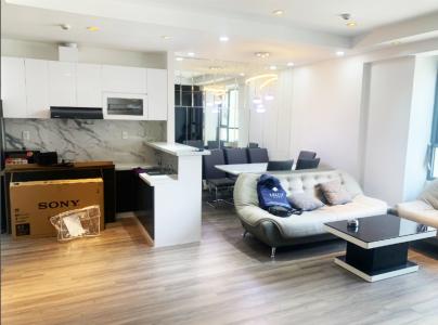 phòng khách The Gold View Căn hộ The Gold View đầy đủ nội thất tiện nghi, view thông thoáng.