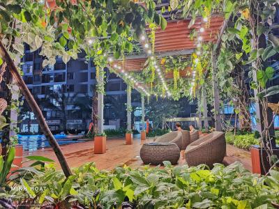 view hồ bơi căn hộ Safira khang điền Cho thuê căn hộ tầng cao, đầy đủ nội thất Safira Khang Điền