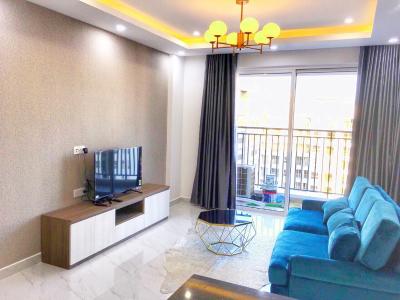 Phòng khách căn hộ Sunrise Riverside Cho thuê căn hộ Sunrise Riverside tầng trung, diện tích 83m2 - 2 phòng ngủ, đầy đủ nội thất