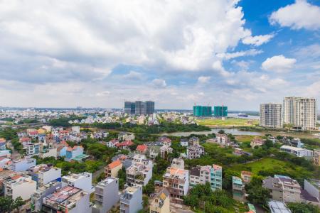 View cảnh căn hộ The Sun Avenue Căn hộ The Sun Avenue tầng trung, view thành phố nhộn nhịp.