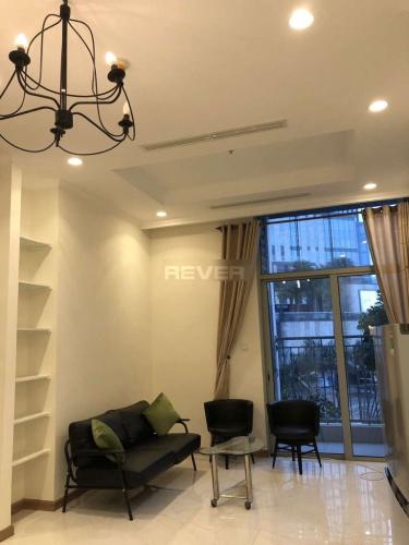 Phòng khách căn hộ Vinhomes Central Park Office-tel Vinhomes Central Park tầng 1 nội thất cơ bản liền tường.