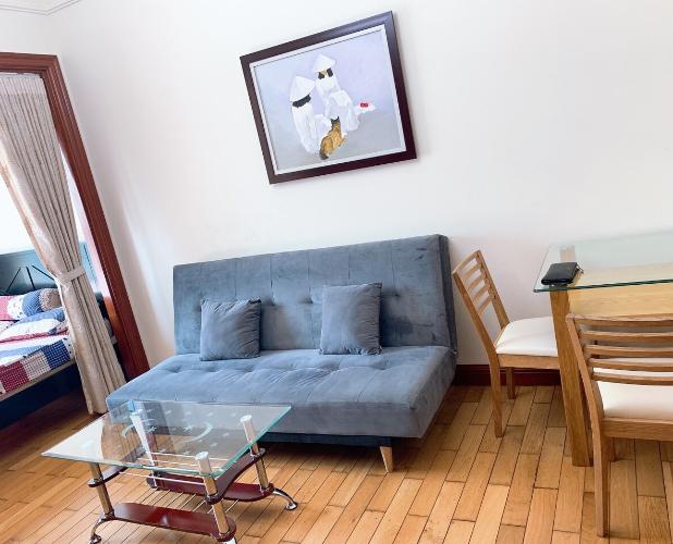 Phòng khách , Căn hộ The Manor , Quận Bình Thạnh Căn hộ cao cấp The Manor tầng 17 thiết kế hiện đại kèm sàn gỗ.