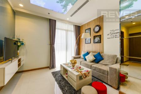 Phòng khách Căn hộ Vinhomes Central Park 2 phòng ngủ tầng cao C3 hướng Tây