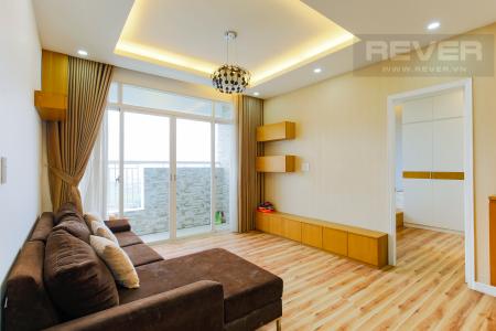 Phòng Khách Căn hộ tầng cao chung cư Bình Khánh thiết kế đẹp, đầy đủ tiện nghi