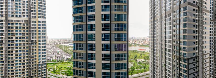 View Căn hộ Vinhomes Central Park 3 phòng ngủ tầng trung P6 view sông