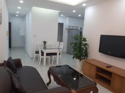 Nội thất căn hộ Sky Garden 3 Căn hộ Sky Garden 2 phòng ngủ thiết kế hiện đại, view thành phố.