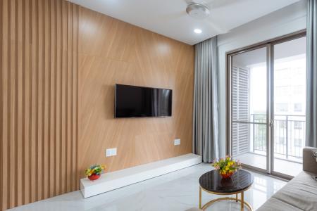 Phòng khách căn hộ Saigon South Residence Cho thuê căn hộ 3PN, diện tích 104m2, đầy đủ nội thất, view nội khu toàn cảnh dự án Saigon South Residence.