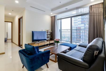 Phòng Khách Căn hộ Vinhomes Central Park 4 phòng ngủ tầng trung L6 đầy đủ nội thất