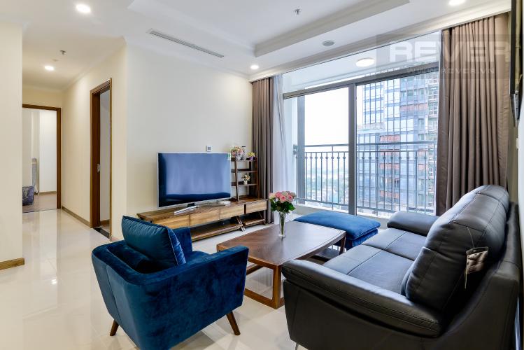 Phòng Khách Căn hộ Vinhomes Central Park 4 phòng ngủ tầng trung L6 đầy đủ nội thất