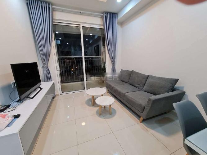 Phòng khách căn hộ Prosper Plaza, Quận 12 Căn hộ Prosper Plaza nội thất cơ bản, view thành phố sầm uất.