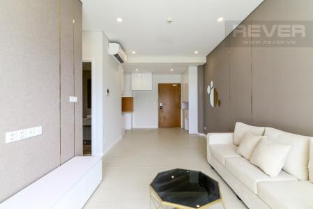 Phòng Khách căn hộ DIAMOND ISLAND - ĐẢO KIM CƯƠNG Cho thuê căn hộ Diamond Island - Đảo Kim Cương 1PN, tầng thấp, đầy đủ nội thất, view hồ bơi