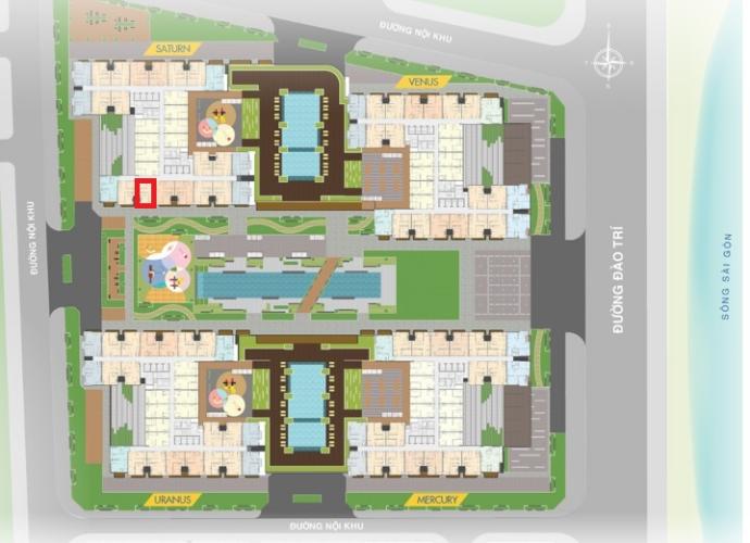 Mặt bằng căn hộ Q7 Saigon Riverside Bán căn hộ tầng cao Q7 Saigon Riverside nội thất cơ bản, view nội khu.