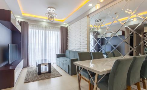 Không gian căn hộ Căn hộ Masteri Thảo Điền tầng cao tháp T1B view nhìn về Quận 1